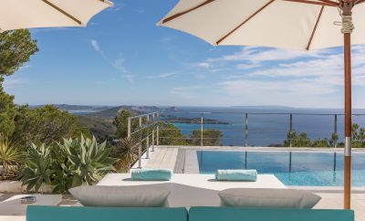 Can Romero, villa with sea view in Ibiza, Es Cubells
